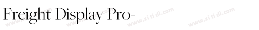 Freight Display Pro字体转换
